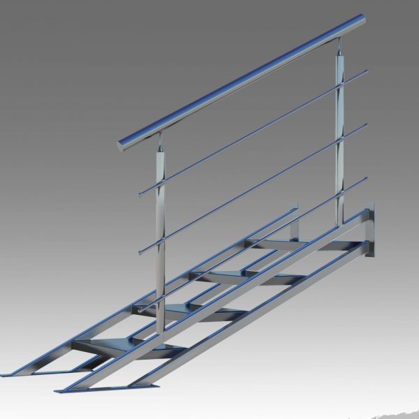 лестница для террасы из рержавеющей стали
